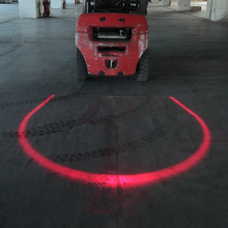 Red Semi-Circle Forklift Safety Lamp